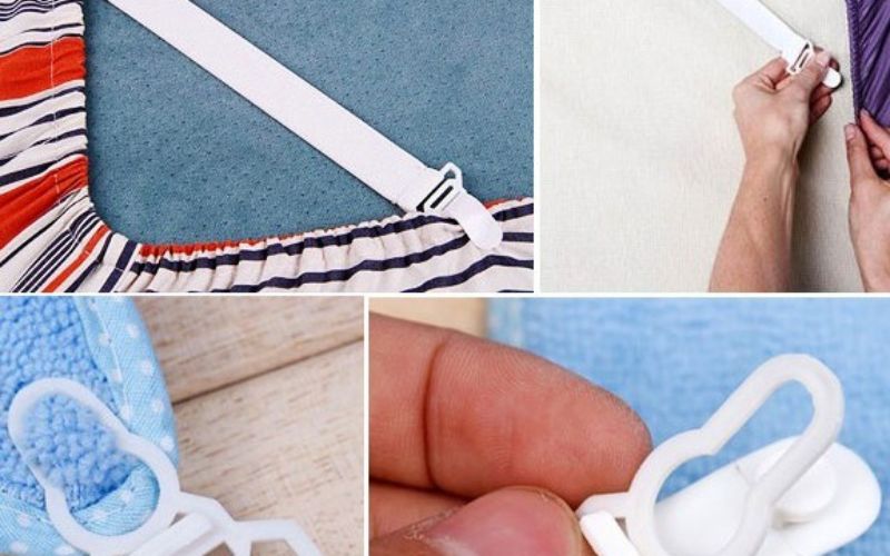 Mua nhiều bộ kẹp và chọn loại nhựa để ga giường không bị rách