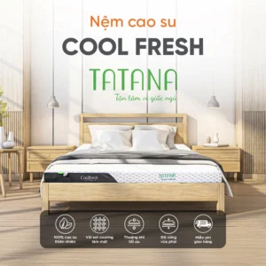 Nệm Cao Su Thiên Nhiên TATANA Cool Fresh