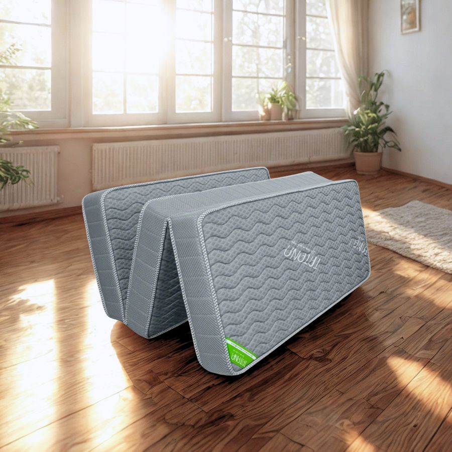 Nệm cao su tổng hợp vải gấm lạnh gấp 3 TATANA