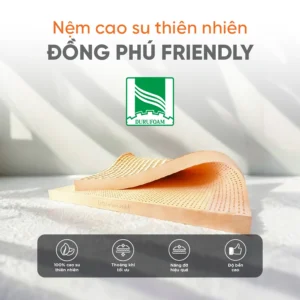 Nệm cao su thiên nhiên Đồng Phú Friendly