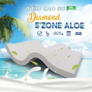 nem cao su thien nhien kim cuong 5zone aloe lux 2