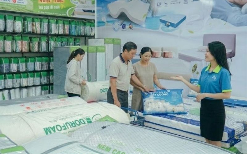 Kinh nghiệm mua nệm bông ép trả góp