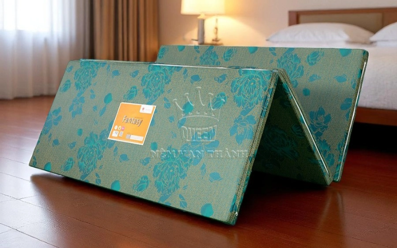 Top 7 mẫu nệm bông ép giá rẻ hỗ trợ trả góp cực tốt 3 Nệm bông ép Vạn Thành vải Tricat