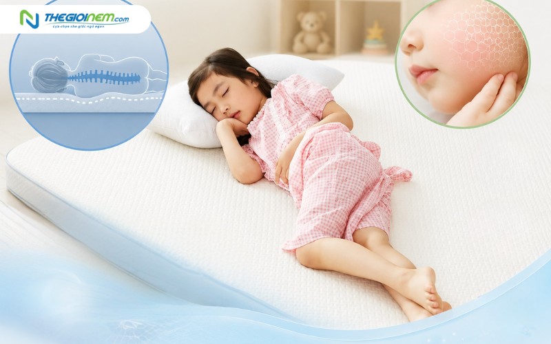 Tầm quan trọng của chiếc nệm đồng hành trong giai đoạn phát triển trẻ nhỏ 