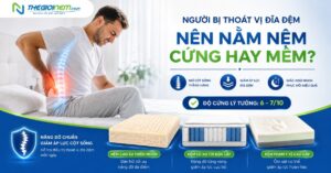 nệm phù hợp với người bị thoát vị đĩa đệm
