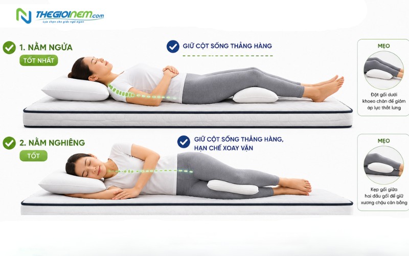 Người bị thoát vị đĩa đệm nên nằm nệm cứng hay nệm mềm? 7 Tư thế ngủ đúng cho người thoát vị đĩa đệm